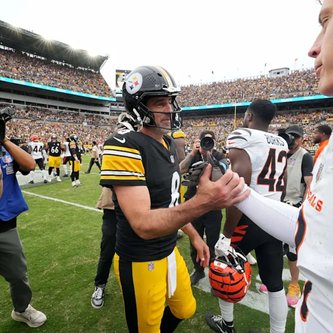 Bengals Fall to Steelers as Burrow and Rodgers Share Postgame Moment