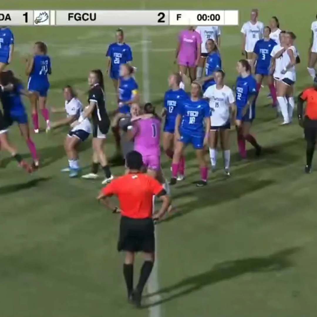 Postgame punch leads to rare red card in women's college soccer